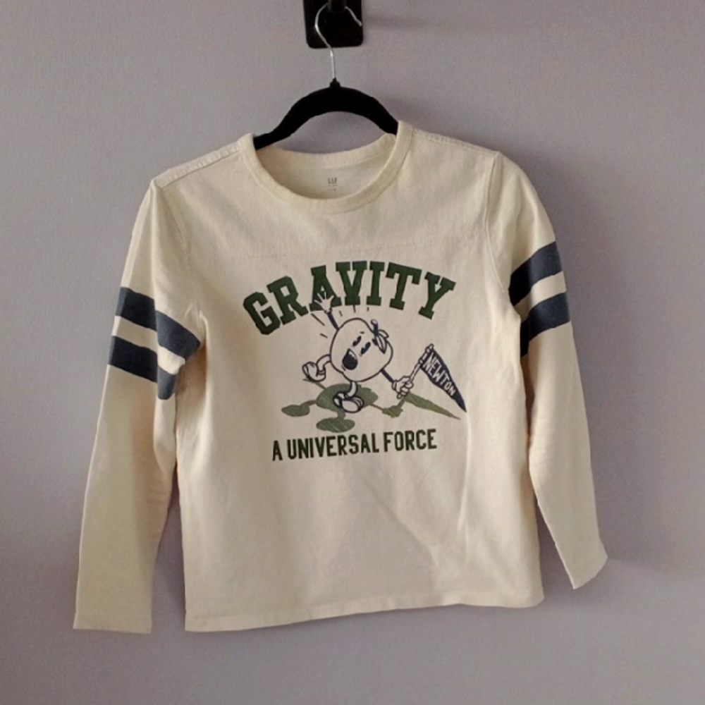 Gap Kids Cream Gravity Long Sleeve Shirt
